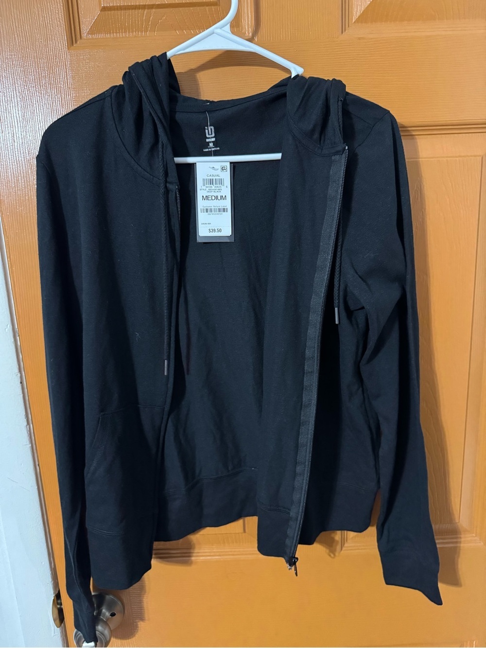 Ideology Black Zip-Up Hooded Jacket